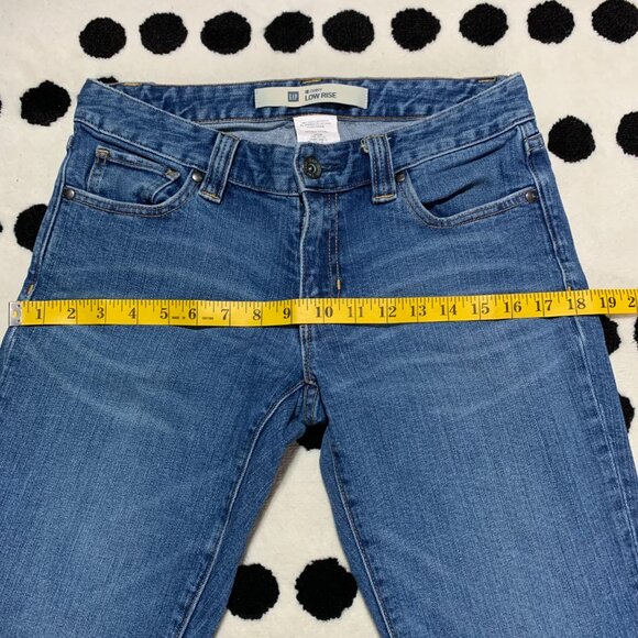 Vintage Y2K Gap I'm Curvy Low Rise Bootcut Medium Wash Denim Flare Jeans - Picture 8 of 13